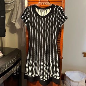 Brixon Ivy Black and White Short Sleeve Dress